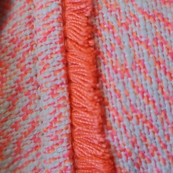 LILLY PULITZER shorts, pink/orange tweed. Size 0. Great used condition. Fringed - Picture 13 of 14